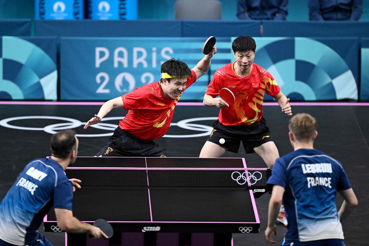 日本队鏖战法国队，马龙带队取胜